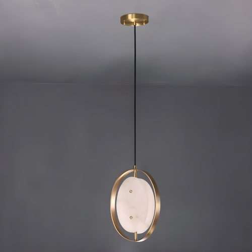 MIRODEMI Erli Minimalistic Shining Natural Marble Pendant Lamp