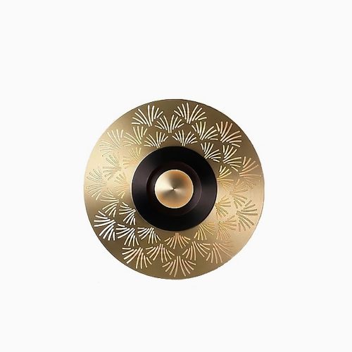 MIRODEMI Ferrol Gold Circle Wall Sconce