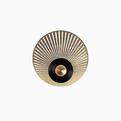 MIRODEMI Ferrol Gold Round Wall Lamp