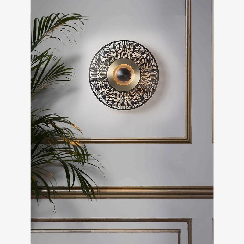 MIRODEMI Ferrol Golden Wall Lamp