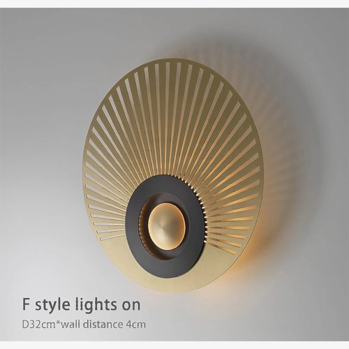 MIRODEMI® Ferrol | Gold/Black Modern LED wall lamp | wall sconces | wall light | gold wall light