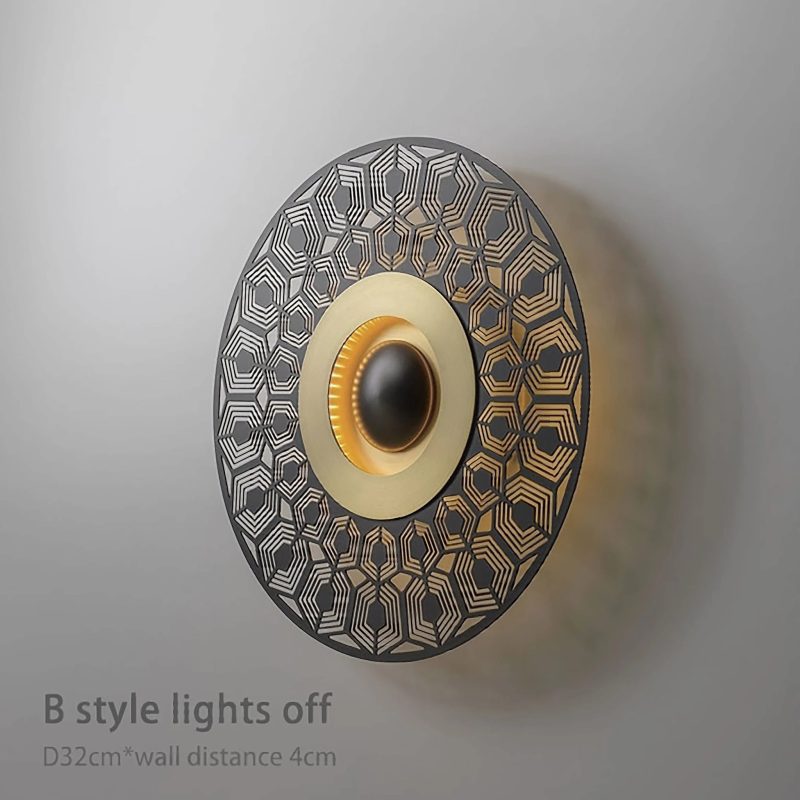 MIRODEMI® Ferrol | Gold/Black Modern LED wall lamp | wall sconces | wall light | gold wall light