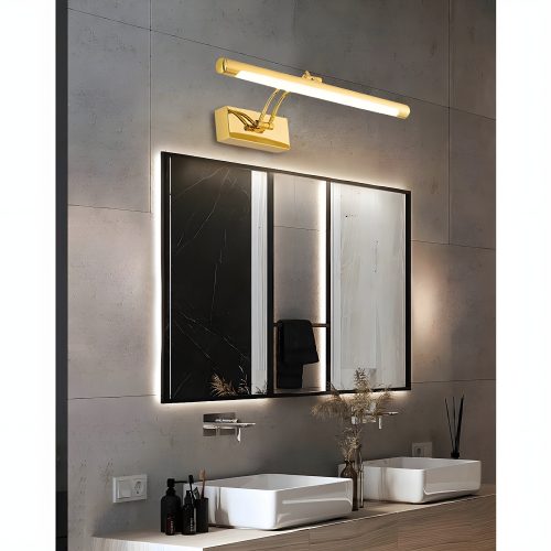 MIRODEMI Figueres Gold Chrome Modern Wall Mirror Light