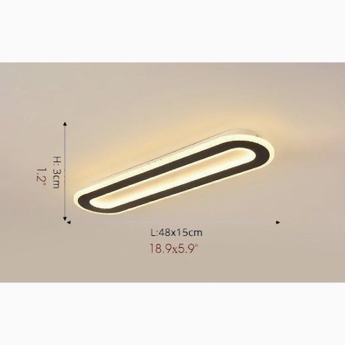 MIRODEMI Fleurus Rectangle LED Ceiling Light