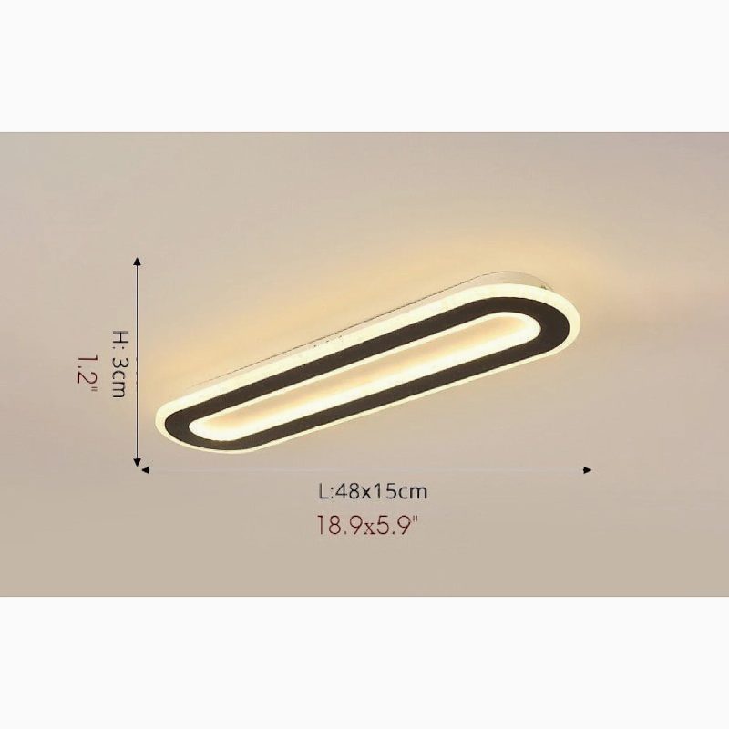 MIRODEMI Fleurus Rectangle LED Ceiling Light