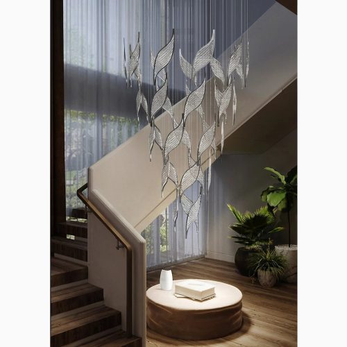 MIRODEMI Framura Creative LED Chandelier For Living Room For Hall