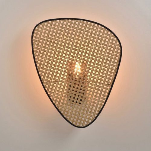 MIRODEMI French Designer Wall Lamp with Hand Made Rattan