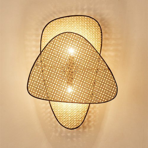 MIRODEMI French Designer Wall Lamp with Hand Made Wicker for Bedroom Home Hall