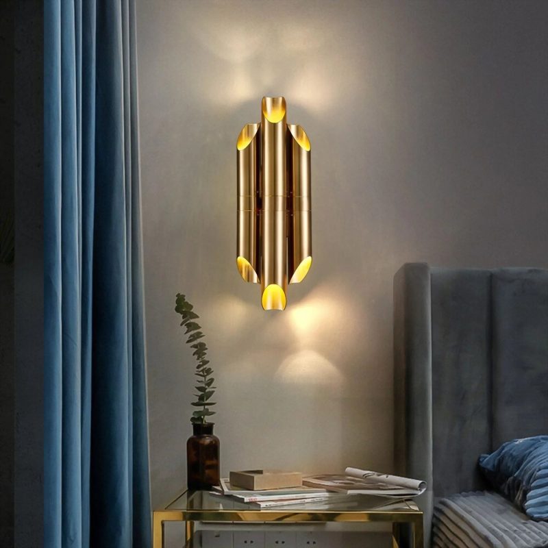 MIRODEMI Garonne Brushed Gold LED Bedroom Light