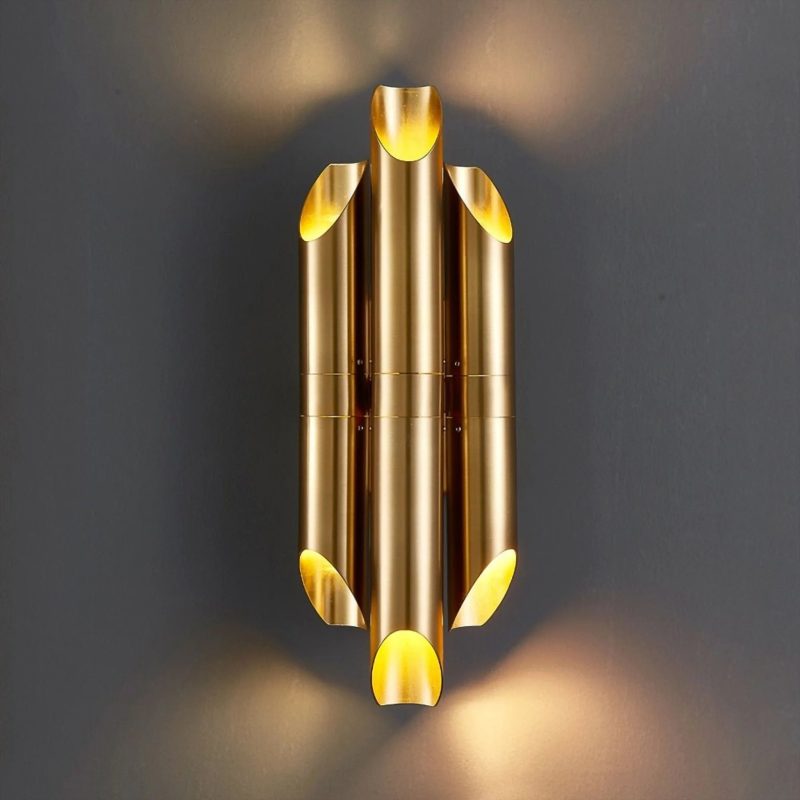 MIRODEMI Garonne Brushed Gold LED Wall Bedroom