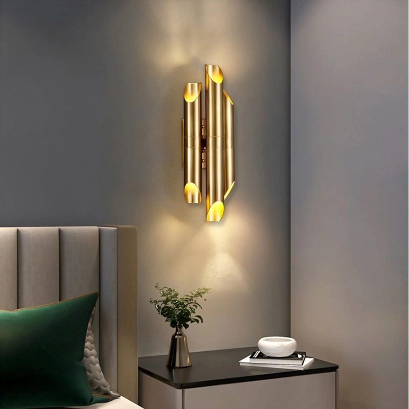 MIRODEMI Garonne Brushed Gold LED Wall Mounted