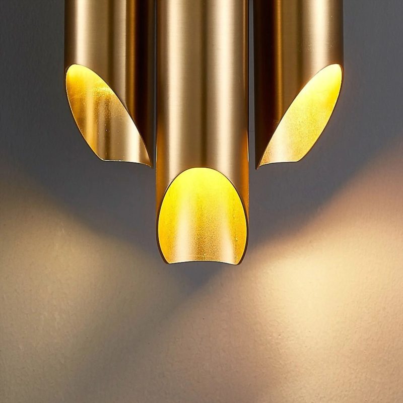 MIRODEMI Garonne Brushed Gold LED Wall Sconce