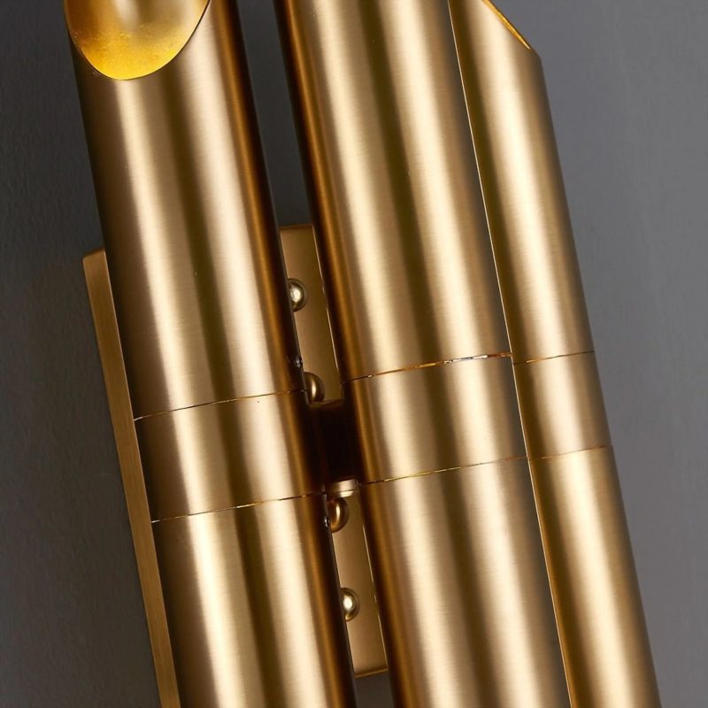 MIRODEMI Garonne Brushed Gold Sconce