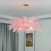 MIRODEMI® Gembloux | Pink Round Chandelier