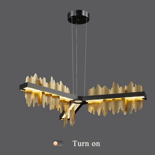 MIRODEMI Geneve Creative Gold Long Chandelier