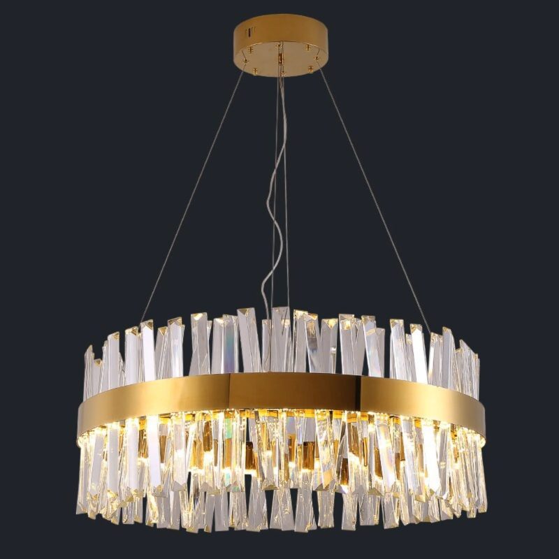 MIRODEMI Genk Gold Chrome Crystal Light