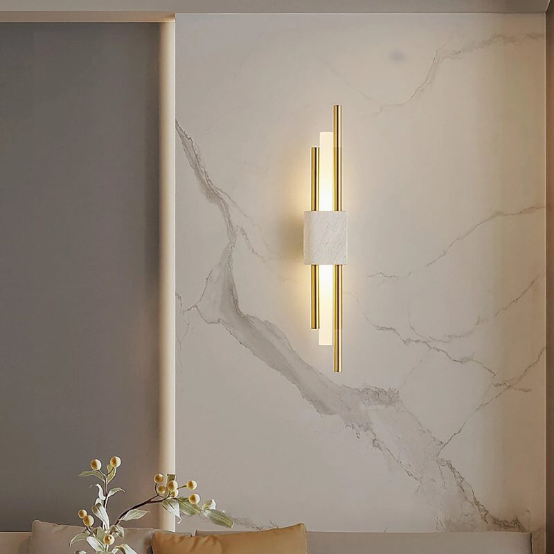 MIRODEMI Girona LED Wall Lamp With Postmodern Marble Design