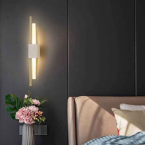 MIRODEMI Girona Postmodern Chic Marble LED Wall Lamp