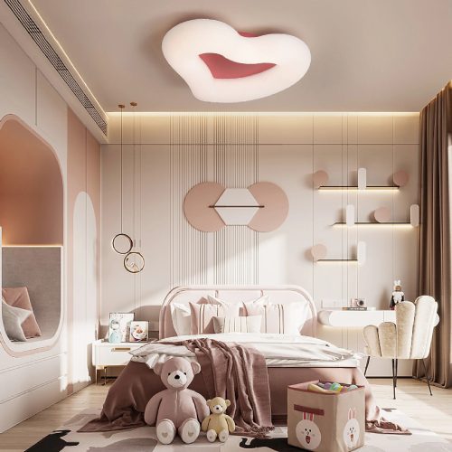 MIRODEMI® Haacht | Modern Heart-Shaped LED Ceiling Light for kids 