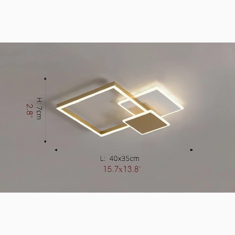 MIRODEMI Harelbeke Luxury Square Acrylic LED Ceiling Light