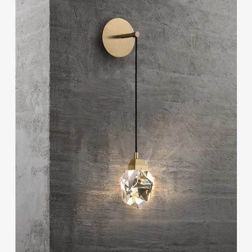 MIRODEMI Horgen Golden Diamond Crystal Wall Illumination