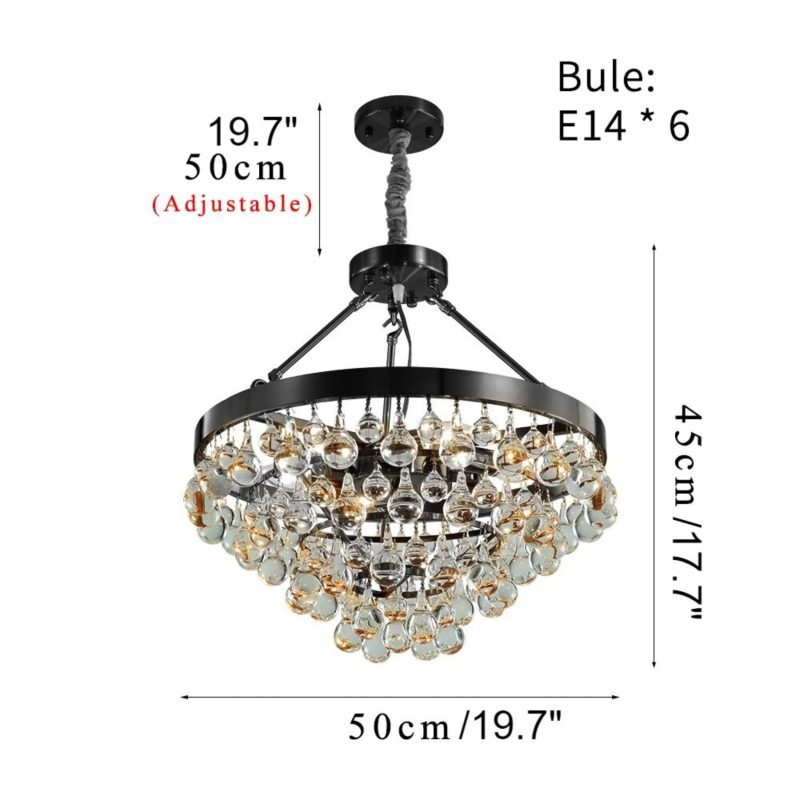 MIRODEMI Houffalize Modern Round Chandelier