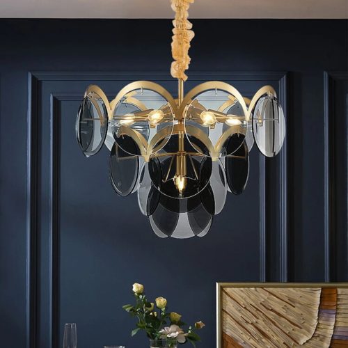 MIRODEMI Huy Amber Smoke Chandelier