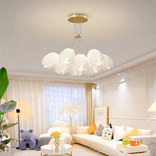 MIRODEMI Idro Modern Ceiling Lamp in the Shape of Flower for Living Room