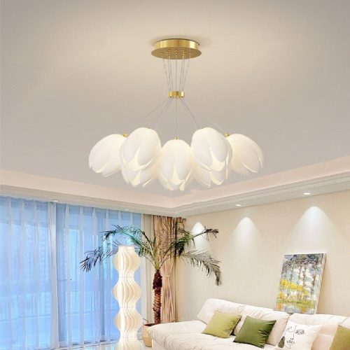 MIRODEMI Idro Modern Elegant Ceiling Chandelier in the Shape of Flower