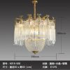 MIRODEMI® Imperia | Gorgeous Crystal Copper LED Chandelier for Dining Room, Bedroom