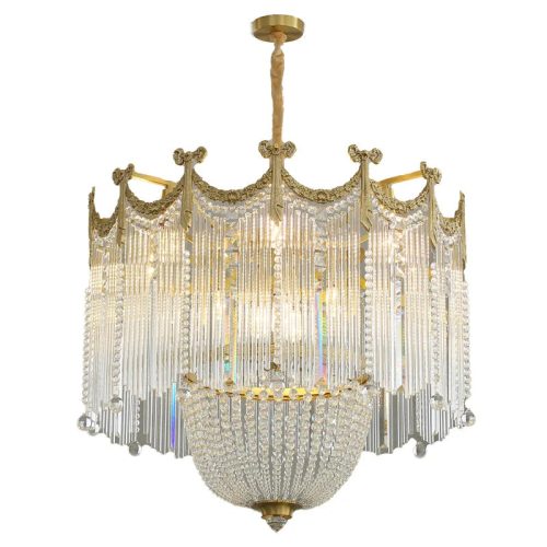 MIRODEMI Imperia Gorgeous Crystal LED Chandelier for Dining Room Bedroom