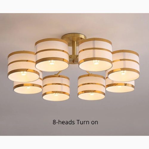 MIRODEMI Inarzo Post Modern LED Chandelier For Bedroom Study Dining Room 8 heads