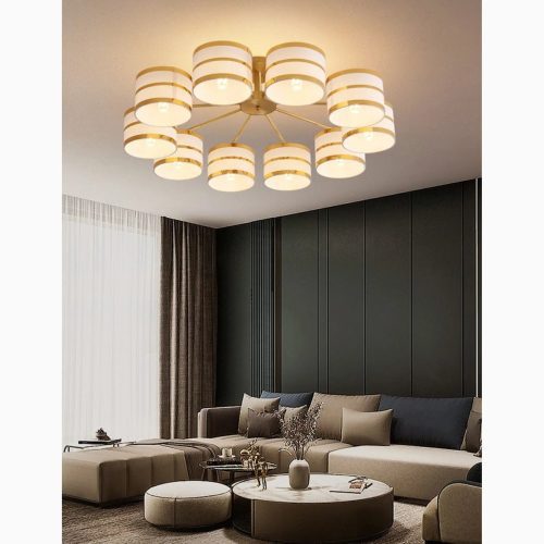 MIRODEMI Inarzo Post Modern LED Chandelier For Luxury Bedroom Study Dining Room