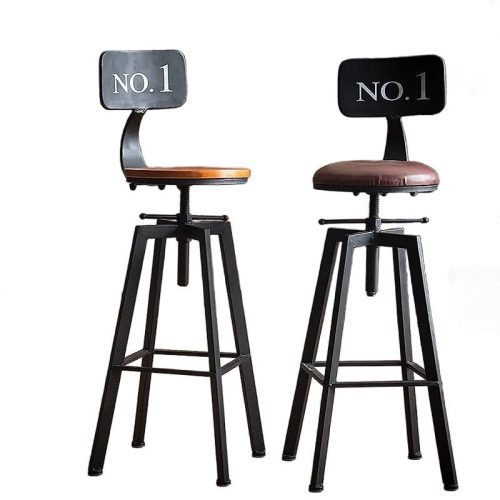 MIRODEMI Industrial Styled Iron Rotating and Lifting Bar Stool No.1 luxury