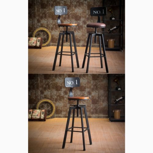 MIRODEMI Industrial Styled Iron Rotating and Lifting Bar Stool No.1 luxury furniture