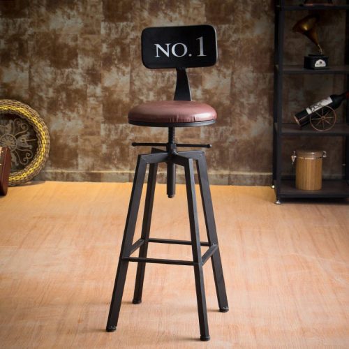 MIRODEMI® Industrial-Styled Iron Rotating and Lifting Bar Stool No.1 image | luxury furniture | unique furniture