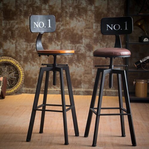 MIRODEMI Industrial Styled Iron Rotating and Lifting Bar Stool No.1 luxury furniture unique furniture bar decor