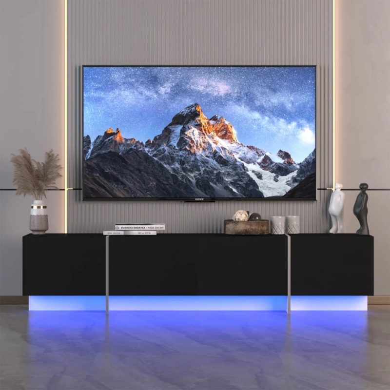 MIRODEMI Inn Entertainment Center with LED Lights