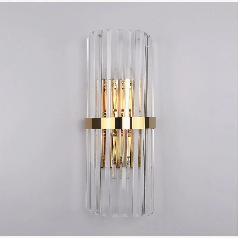 MIRODEMI Interlaken Luxury Copper Crystal Wall Light