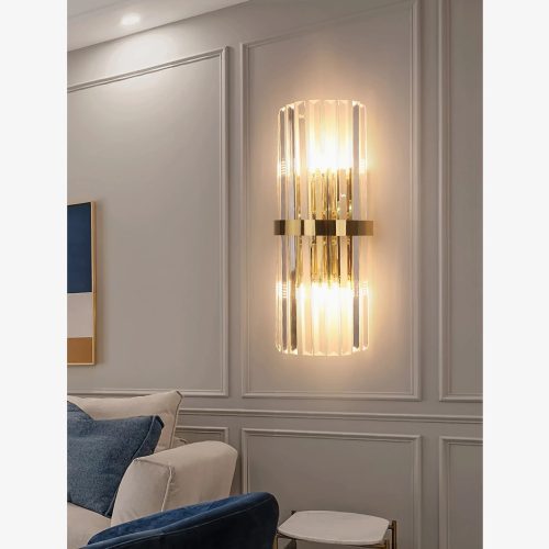 MIRODEMI Interlaken Luxury Copper Crystal Wall Sconces