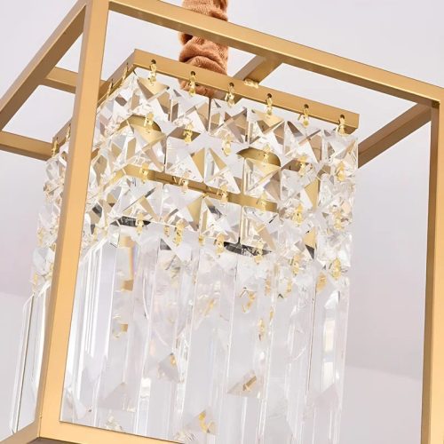 MIRODEMI Inverno e Monteleone Square Crystal Hanging LED Chandelier for Details