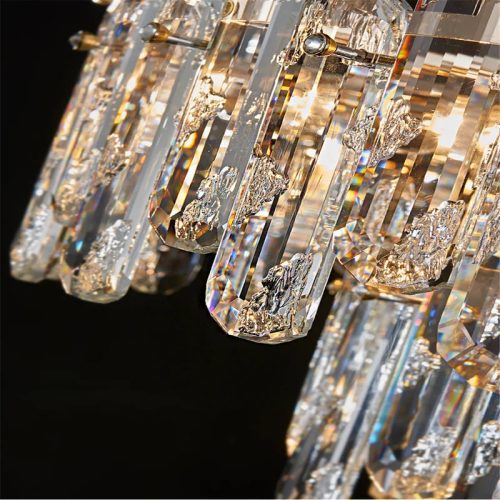 MIRODEMI Inverso Pinasca Tiered rystal Ceiling LED Chandelier Details