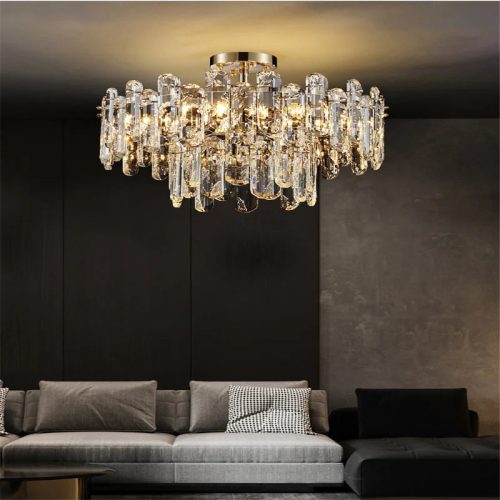 MIRODEMI Inverso Pinasca Tiered rystal Ceiling LED Chandelier for Home