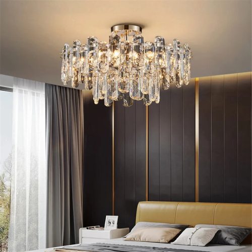 MIRODEMI Inverso Pinasca Tiered rystal Ceiling LED Chandelier for Hotel