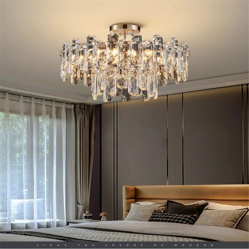 MIRODEMI Inverso Pinasca Tiered rystal Ceiling LED Chandelier for Room