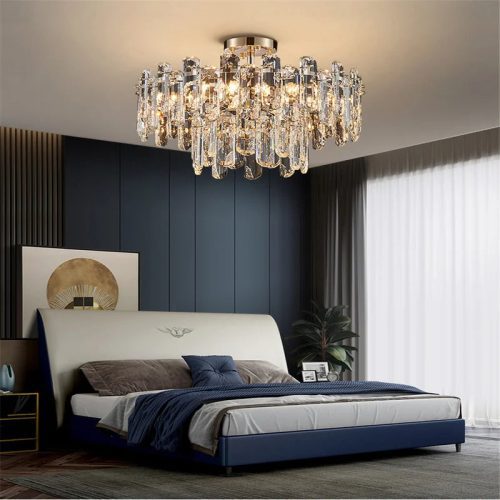 MIRODEMI Inverso Pinasca Tiered rystal Ceiling LED Chandelier for Staircase