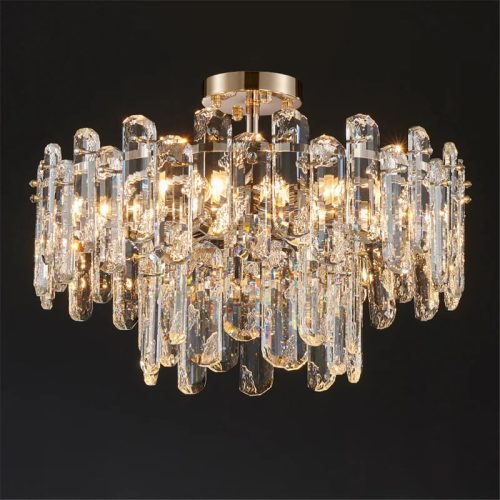 MIRODEMI Inverso Pinasca Tiered rystal Ceiling LED Chandelier for Warm Light