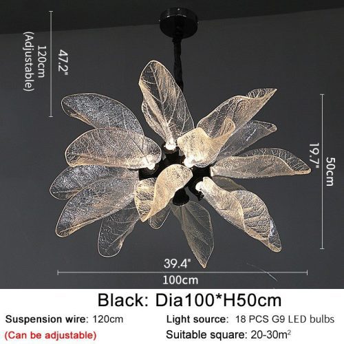 MIRODEMI Irsina Creative Chandelier Leaf for Kitchen Scheme