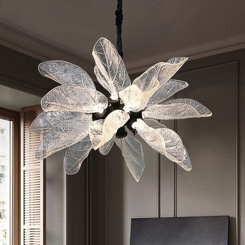 MIRODEMI Irsina Creative LED Chandelier Shape Leaf for Kitchen