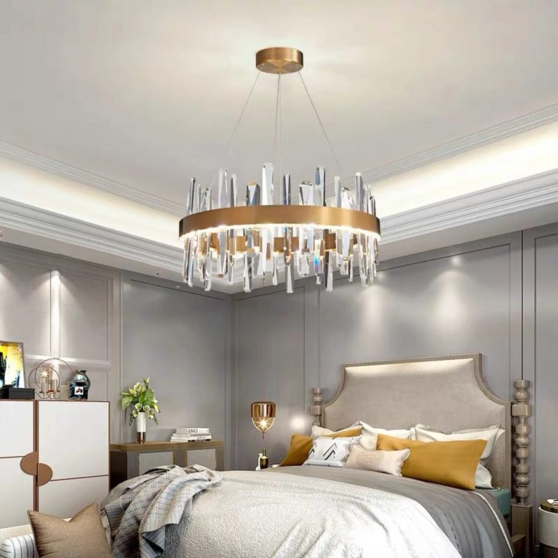 MIRODEMI Jodoigne Modern Gold Crystal Chandelier